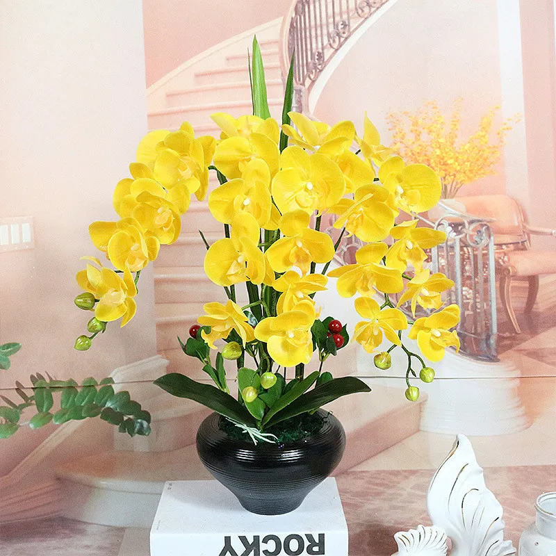 fleurs artificielles mariage fleurs orchidées papillon artificielles, fausses orchidées papillon, pour décoration de maison, fausses feuilles, accessoires de décoration de mariage fleurs artificielles mariage fleurs orchidées papillon artificielles, fausses orchidées papillon, pour décoration de maison, fausses feuilles, accessoires de décoration de mariage