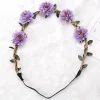couronne de tournesol style boho, accessoire de décoration pour cheveux, festivals de mariage, bandeau floral avec ruban élastique réglable, marguerite
