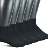Chaussettes pour hommes 5 paires de chaussettes en bambou sans liaison en tricot plat pour diabétiques/habillées avec bout sans couture (grands et grands disponibles) Chaussettes pour hommes 5 paires de chaussettes en bambou sans liaison en tricot plat pour diabétiques/habillées avec bout sans couture (grands et grands disponibles)