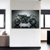 affiches d'art murales modernes kawasaki ninja h2r, images de moto imprimées, peintures sur toile pour décor de salon