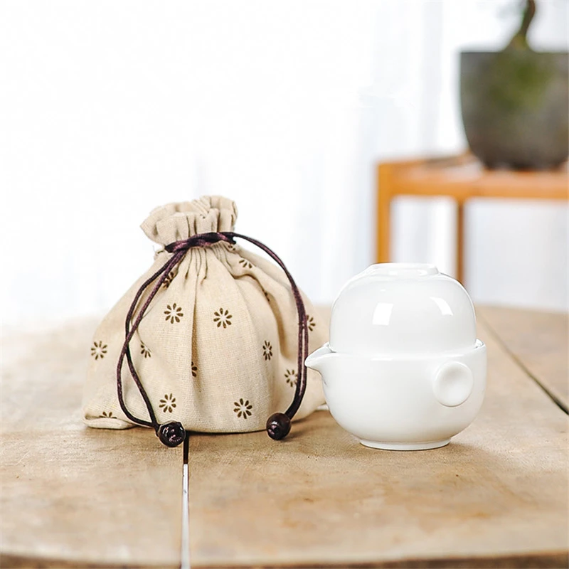 ensembles de service à thé en céramique portables pour thé kung, théière chinoise avec tasse à thé, ensembles de thé de voyage, bouilloire à eau, verres de bureau à domicile gaiwan ensembles de service à thé en céramique portables pour thé kung, théière chinoise avec tasse à thé, ensembles de thé de voyage, bouilloire à eau, verres de bureau à domicile gaiwan