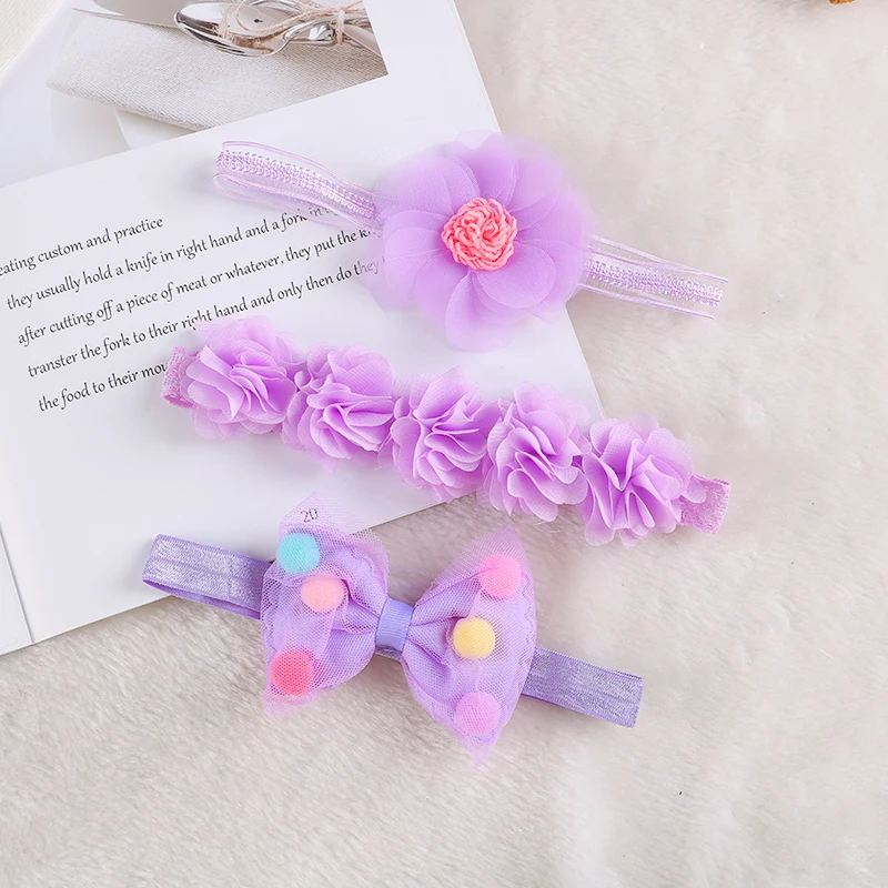 bandeau de cheveux avec nœud papillon pour bébé, 3 pièces/lot, couronne fleurie, pour sauna, joli vêtement pour enfants, accessoire photo photographié bandeau de cheveux avec nœud papillon pour bébé, 3 pièces/lot, couronne fleurie, pour sauna, joli vêtement pour enfants, accessoire photo photographié