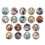 Genshin – broche de broche de Badge, jeu de dessin animé, rasoir, Jean Diluc, Noelle Klee, Venti, Mona, benett, Eula, Albedo