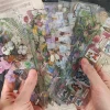 Ensemble d&rsquo;autocollants esthétiques fleur et papillon, pour Scrapbooking, décoration Photo, papeterie de décoration pour la maison, fournitures artisanales pour journal intime, DIY bricolage
