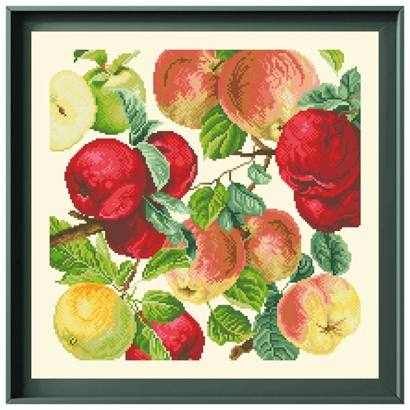 kit de points de croix en coton jaune clair, patch citrouille, motif de fruits, 18ct, 14ct, 11ct, pour bricolage, broderie, ensemble artisanal kit de points de croix en coton jaune clair, patch citrouille, motif de fruits, 18ct, 14ct, 11ct, pour bricolage, broderie, ensemble artisanal