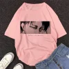 Rose japonais Anime attaque sur Titan femmes T-shirt Levi Ackerman oeil Punk hauts été Harajuku ample gothique à manches courtes T-shirt