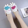 chaussures plates coordonnantes médicales pour femmes, sabots d'infirmière coréenne, pantoufles à trous pour femmes, sabots de plage de laboratoire non ald, chaussures de travail d'été respirantes