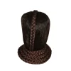 accessoires de chignon hanfu vintage pour adultes, faux morceau de cheveux, vêtements de sauna fantaisie, noir, brun, prairie, chinois