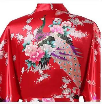 robes kimono en satin pour femmes, motif floral, demoiselles d'honneur, longue robe de mariée, 2015 robes kimono en satin pour femmes, motif floral, demoiselles d'honneur, longue robe de mariée, 2015