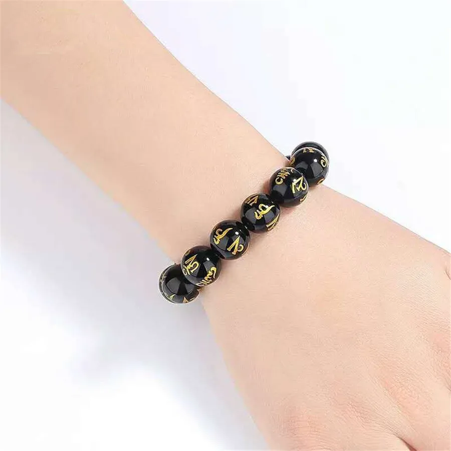 bracelet en obsidienne en or noir naturel, 6 six mots, pour femmes et hommes, 10mm, 12mm, 14mm, 16mm, 18mm, perles rondes extensibles en pierre aaaaaa bracelet en obsidienne en or noir naturel, 6 six mots, pour femmes et hommes, 10mm, 12mm, 14mm, 16mm, 18mm, perles rondes extensibles en pierre aaaaaa