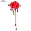 pince à cheveux steampunk faite à la main, accessoires pour cheveux, broche, épingles à cheveux, équipement floral, charme, unique, vintage, badge gothique