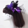 mini chapeau haut de forme en dentelle avec nœud papillon pour femme, coiffe, fleur, élégant, décor de fête, décor de mariage, pince à cheveux, casquette, acheter