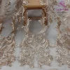 la belleza tissu en dentelle pour robe de mariée, beige, blanc cassé, noir, polyester sur maille, aviation lourde, 1 yard, 51 "de largeur