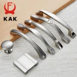 KAK – poignées d&rsquo;armoire modernes en alliage de Zinc, poignées de porte de placard de cuisine, boutons de tiroir, poignées de garde-robe, quincaillerie de meubles