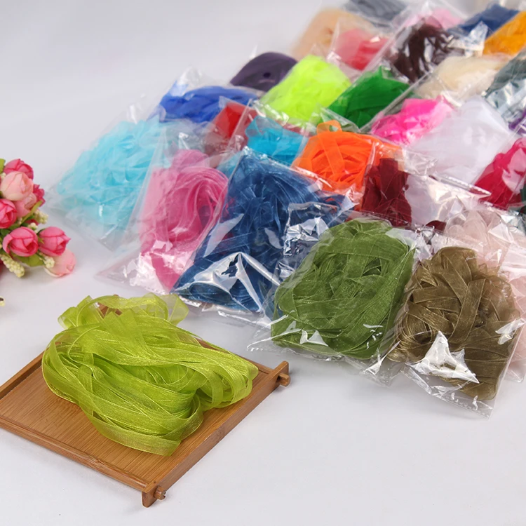 Ruban en mousseline de soie Organza 10mm, fournitures de tissu à coudre, accessoires artisanat emballage cadeau ruban de décoration de mariage Ruban en mousseline de soie Organza 10mm, fournitures de tissu à coudre, accessoires artisanat emballage cadeau ruban de décoration de mariage