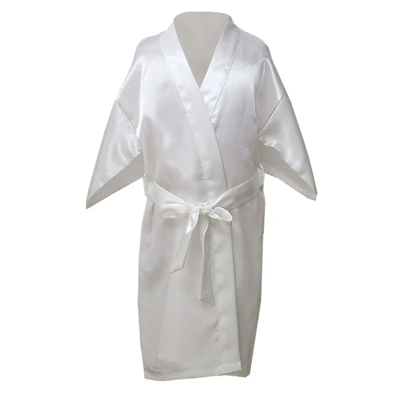 robes kimono en satin pour bébé fille, vêtements de nuit, peignoir de mariage, motif floral robes kimono en satin pour bébé fille, vêtements de nuit, peignoir de mariage, motif floral