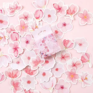 Ensemble d&rsquo;autocollants de spectacle Sakura, étiquette autocollante décorative pour Scrapbooking, papeterie pour Album journal intime, DIY bricolage, 45 pièces/paquet