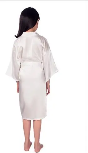 robes kimono en satin pour bébé fille, vêtements de nuit, peignoir de mariage, motif floral robes kimono en satin pour bébé fille, vêtements de nuit, peignoir de mariage, motif floral