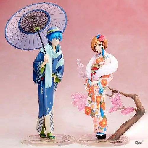 Statue Kimono KAITO et MEIKO pour filles, jouets modèles en PVC Statue Kimono KAITO et MEIKO pour filles, jouets modèles en PVC