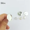 boyute base de broche vierge cabochon avec fermoir papillon, broche bricolage, accessoires de bijoux, coureur ier 12 occupants, 20 25mm, 100 pièces par lot