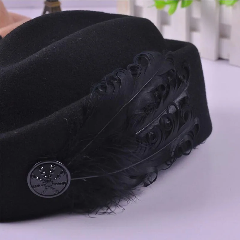 australien chapeaux Élégant laine plume arc hôtesse de l'air blanc femmes de fedora caps formelle dame chapeau royal style domechapeu australien chapeaux Élégant laine plume arc hôtesse de l'air blanc femmes de fedora caps formelle dame chapeau royal style domechapeu