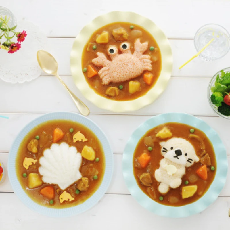 Ensemble de fabrication de sushis Kawaii, moule en forme de riz onigiri, gadgets alimentaires japonais mignons, outils exécutifs de sushi, accessoires de décoration de bento, bricolage Ensemble de fabrication de sushis Kawaii, moule en forme de riz onigiri, gadgets alimentaires japonais mignons, outils exécutifs de sushi, accessoires de décoration de bento, bricolage