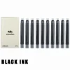 jinhao – cartouches d'encre bleue et noire pour stylo plume, lot de 25 pièces, haute qualité