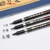 stylo de calligraphie, matériau japonais, brosse en fourrure douce pour signature, mots chinois, papeterie d'apprentissage, fournitures scolaires et de bureau, marqueurs artistiques