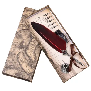 Stylo plume de calligraphie anglaise, cadeau publicitaire rétro, trempé dans l’eau, stylo plume en métal, fournitures scolaires Stylo plume de calligraphie anglaise, cadeau publicitaire rétro, trempé dans l’eau, stylo plume en métal, fournitures scolaires