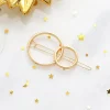 Épingle à cheveux chat mode coréenne creux métal géométrique accessoires irréguliers couleur or pince à cheveux barrette pour femmes fille épingle à cheveux
