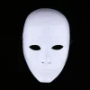 masques de costumes pour accessoires de décoration de fête, masque non peint à faire soi même, masque facial blanc vierge, mascarade