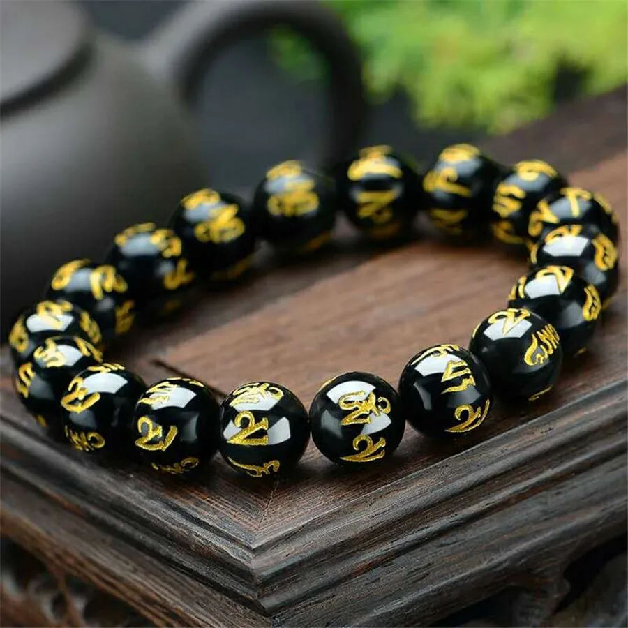 bracelet en obsidienne en or noir naturel, 6 six mots, pour femmes et hommes, 10mm, 12mm, 14mm, 16mm, 18mm, perles rondes extensibles en pierre aaaaaa bracelet en obsidienne en or noir naturel, 6 six mots, pour femmes et hommes, 10mm, 12mm, 14mm, 16mm, 18mm, perles rondes extensibles en pierre aaaaaa