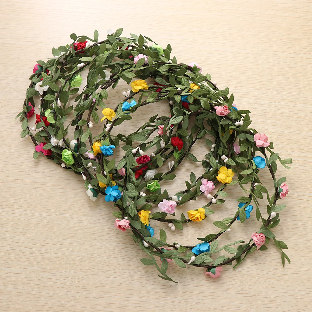 Bandes de sauna à fleurs bohèmes pour femmes, couronne de mariée, bande de cheveux, guirxiété florale de mariage, couronne de fleurs pour filles, accessoires pour cheveux Bandes de sauna à fleurs bohèmes pour femmes, couronne de mariée, bande de cheveux, guirxiété florale de mariage, couronne de fleurs pour filles, accessoires pour cheveux