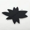appliques de fleurs perlées faites à la main avec pistolet affamé, perles brunes pour manteau de femmes, sacs de vêtements, décoration de cheveux, 4 pièces/lot