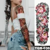 grand bras manches tatouage japonais geisha serpent imperméable temporaire tatto autocollant lotus paon fille tatoo art corporel femmes
