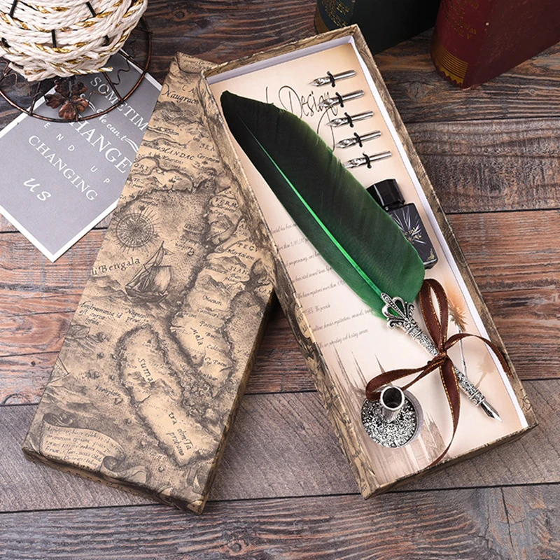 stylo plume de calligraphie anglaise, cadeau publicitaire rétro, trempé dans l'eau, stylo plume en métal, fournitures scolaires stylo plume de calligraphie anglaise, cadeau publicitaire rétro, trempé dans l'eau, stylo plume en métal, fournitures scolaires