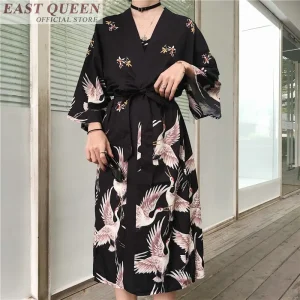 Kimono japonais traditionnel pour femme, Cardigan Long, chemisier Cosplay, chemise Yukata, robe japonaise Haori Geisha KZ001, 2021