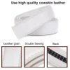 ceinture automatique en cuir de vachette véritable pour homme, 3.5cm de large, sans structure, ceinture de corps, kemer, blanc, designer, haute qualité, 6 documents