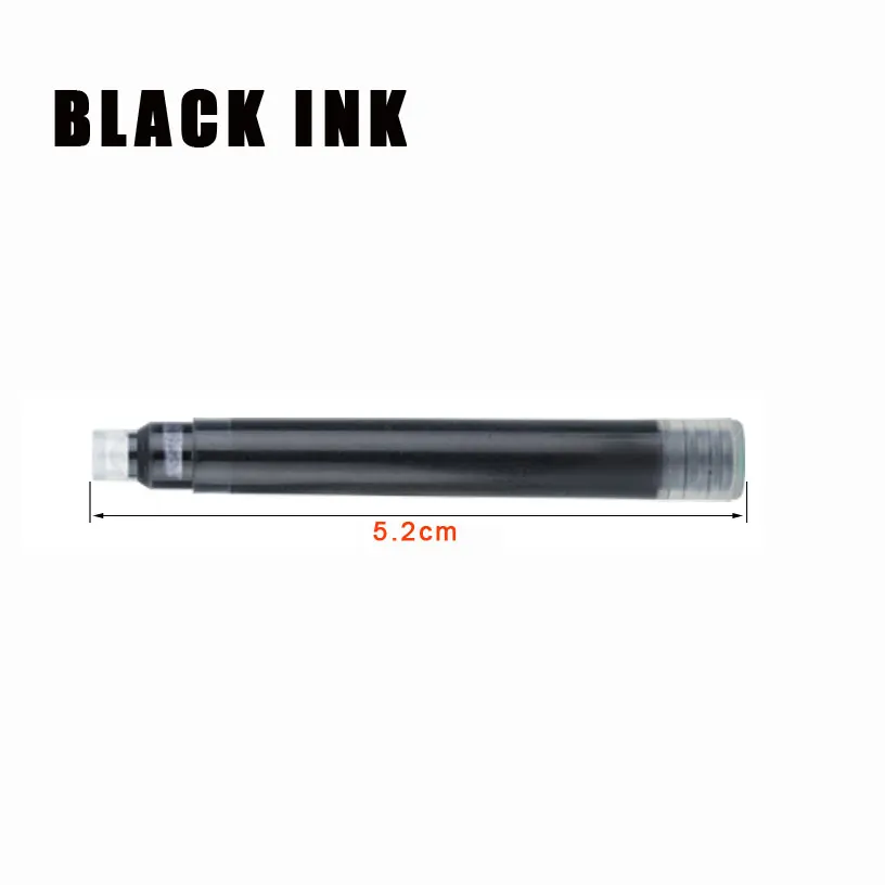 jinhao – cartouches d'encre bleue et noire pour stylo plume, lot de 25 pièces, haute qualité jinhao – cartouches d'encre bleue et noire pour stylo plume, lot de 25 pièces, haute qualité