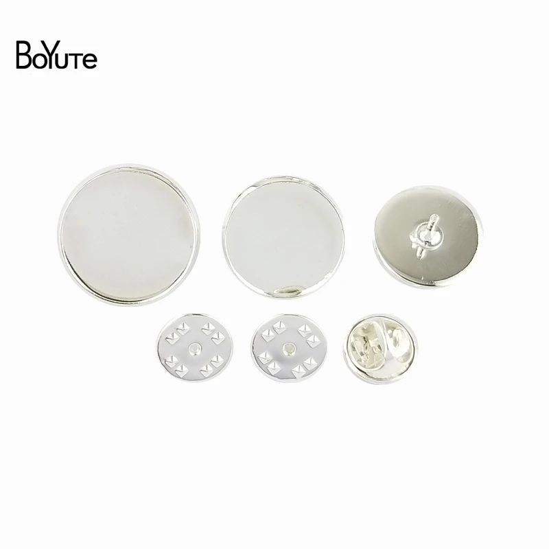 boyute base de broche vierge cabochon avec fermoir papillon, broche bricolage, accessoires de bijoux, coureur ier 12 occupants, 20 25mm, 100 pièces par lot boyute base de broche vierge cabochon avec fermoir papillon, broche bricolage, accessoires de bijoux, coureur ier 12 occupants, 20 25mm, 100 pièces par lot