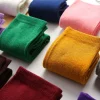 style coréen harajuku bonbons coton chaussettes femmes mignon court cheville chaussettes jaune bleu violet vert rouge noir chaussettes pour filles cadeau