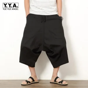 Short de Samouraï Japonais en Coton et Lin pour Homme, Sarouel, Hakama, 5 Couleurs, Grande Taille, Été Short de Samouraï Japonais en Coton et Lin pour Homme, Sarouel, Hakama, 5 Couleurs, Grande Taille, Été