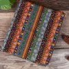 tissu à coudre japonais bon marché, étoffe en coton bronze nigérian imprimé par demi mètre pour nappe ou décoration de fond tj6058