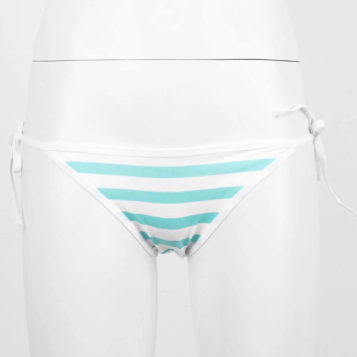 culotte de style japonais pour femme, bikini à rayures mignonnes, taille artificiel astique ou en coton culotte de style japonais pour femme, bikini à rayures mignonnes, taille artificiel astique ou en coton