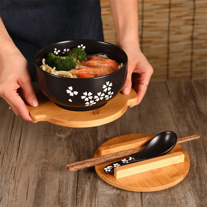 bol ramen japonais en céramique pour nouilles simples, grand bol pour salade domestique, vaisselle de restaurant spéciale créative bol ramen japonais en céramique pour nouilles simples, grand bol pour salade domestique, vaisselle de restaurant spéciale créative