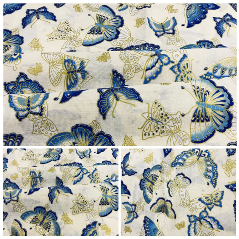 tissu de style japonais en coton bronzant, poudre d'or, fleur de cerisier ondulée, libellule, grue, carpe, tissu d'impression pour sacs faits à la main, bricolage tissu de style japonais en coton bronzant, poudre d'or, fleur de cerisier ondulée, libellule, grue, carpe, tissu d'impression pour sacs faits à la main, bricolage