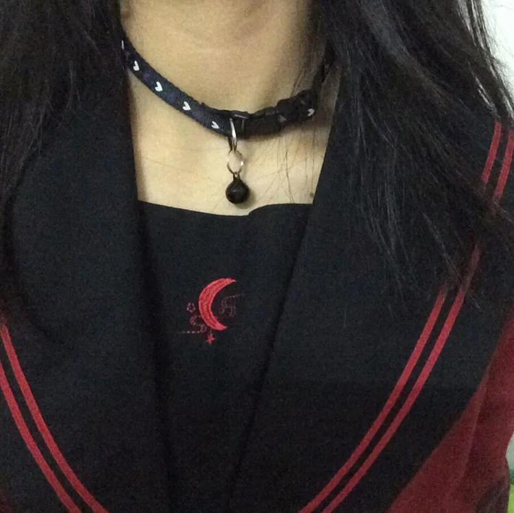 collier japonais sweet lolita pour femme, tour de cou gothique punk pour fille, collier lapin, carillon sexy, noir foncé, cadeau bijoux collier japonais sweet lolita pour femme, tour de cou gothique punk pour fille, collier lapin, carillon sexy, noir foncé, cadeau bijoux