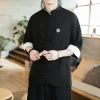 cardigan haori brodé traditionnel pour homme, kimono japonais, costume de samouraï, chemise de style harajuku, manteau d'entrée imprimé
