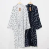 Ensemble Kimono Cardigan surdimensionné de Style japonais, vêtements de nuit pour hommes, peignoir en coton, confortable pour la maison, vêtements de nuit quotidiens décontractés Ensemble Kimono Cardigan surdimensionné de Style japonais, vêtements de nuit pour hommes, peignoir en coton, confortable pour la maison, vêtements de nuit quotidiens décontractés