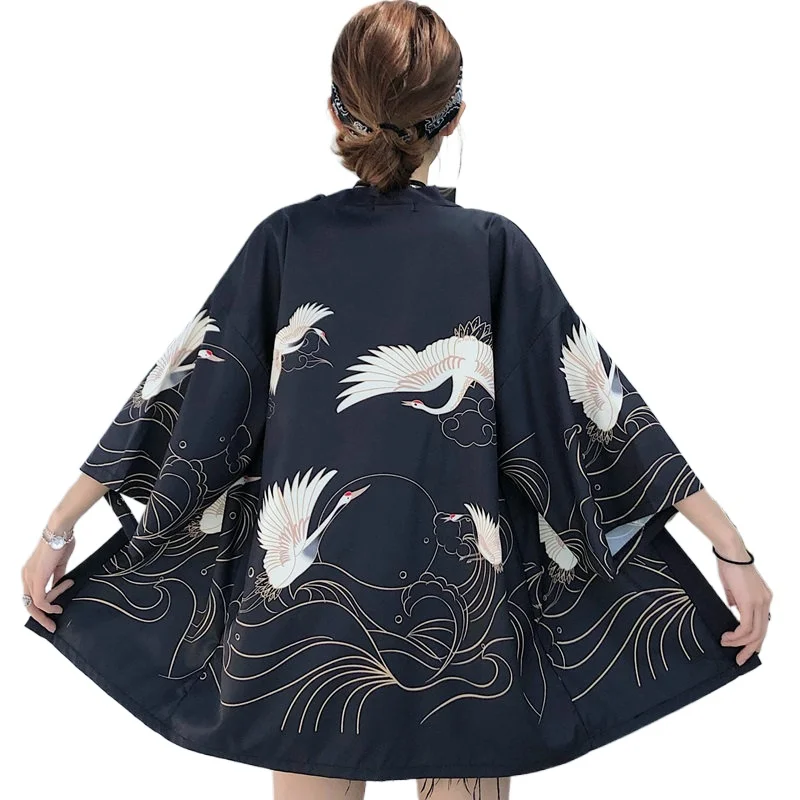 Kimono japonais pour femmes, cardigan de plage, kimono japonais, cosplay traditionnel yukata, obi haori, vêtements japonais, V1864, 2020 Kimono japonais pour femmes, cardigan de plage, kimono japonais, cosplay traditionnel yukata, obi haori, vêtements japonais, V1864, 2020